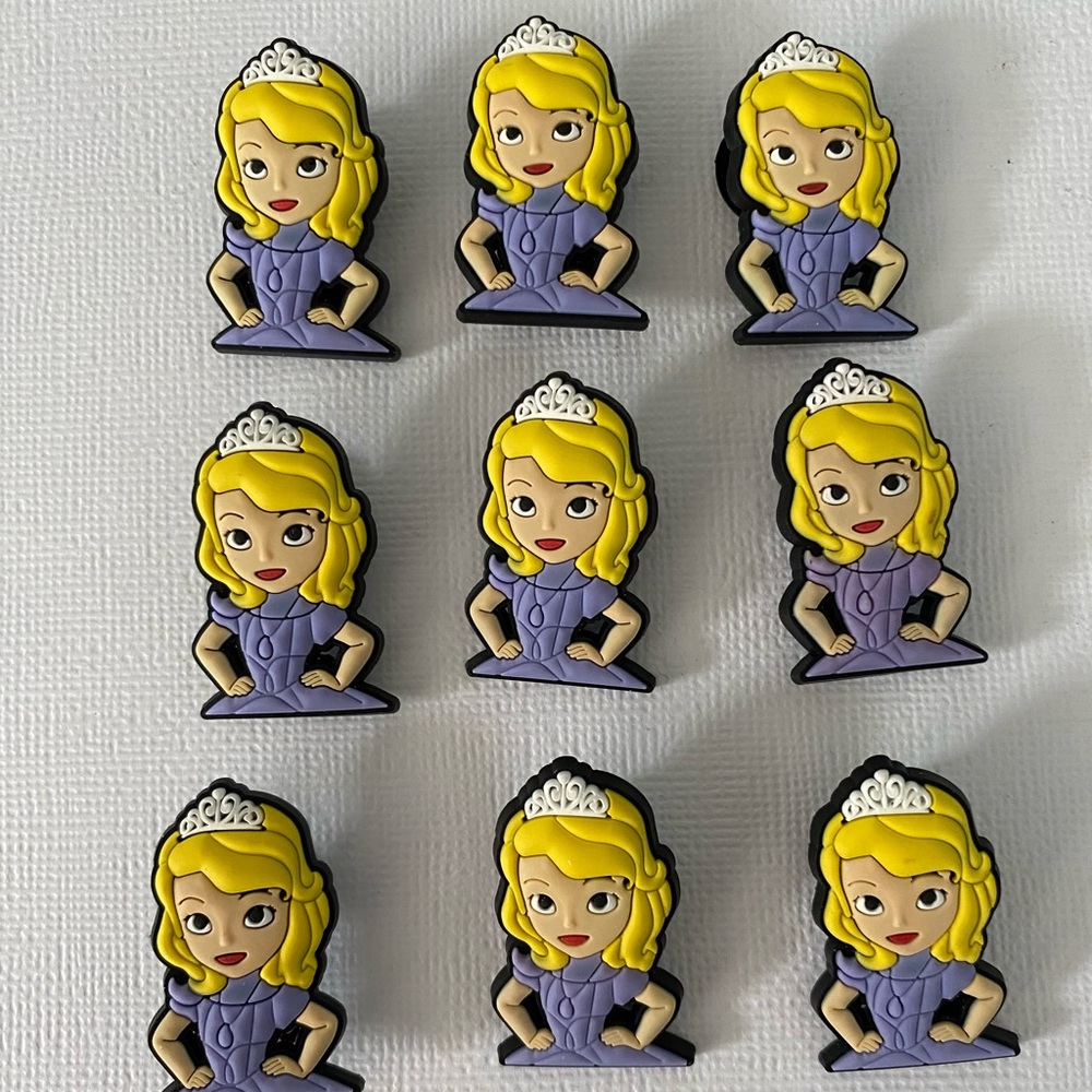 Princess Shoe Charms for Crocs